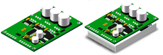 Hall Effect 3 Phase Induction Motor Controller , 15A Brushless DC Motor Driver